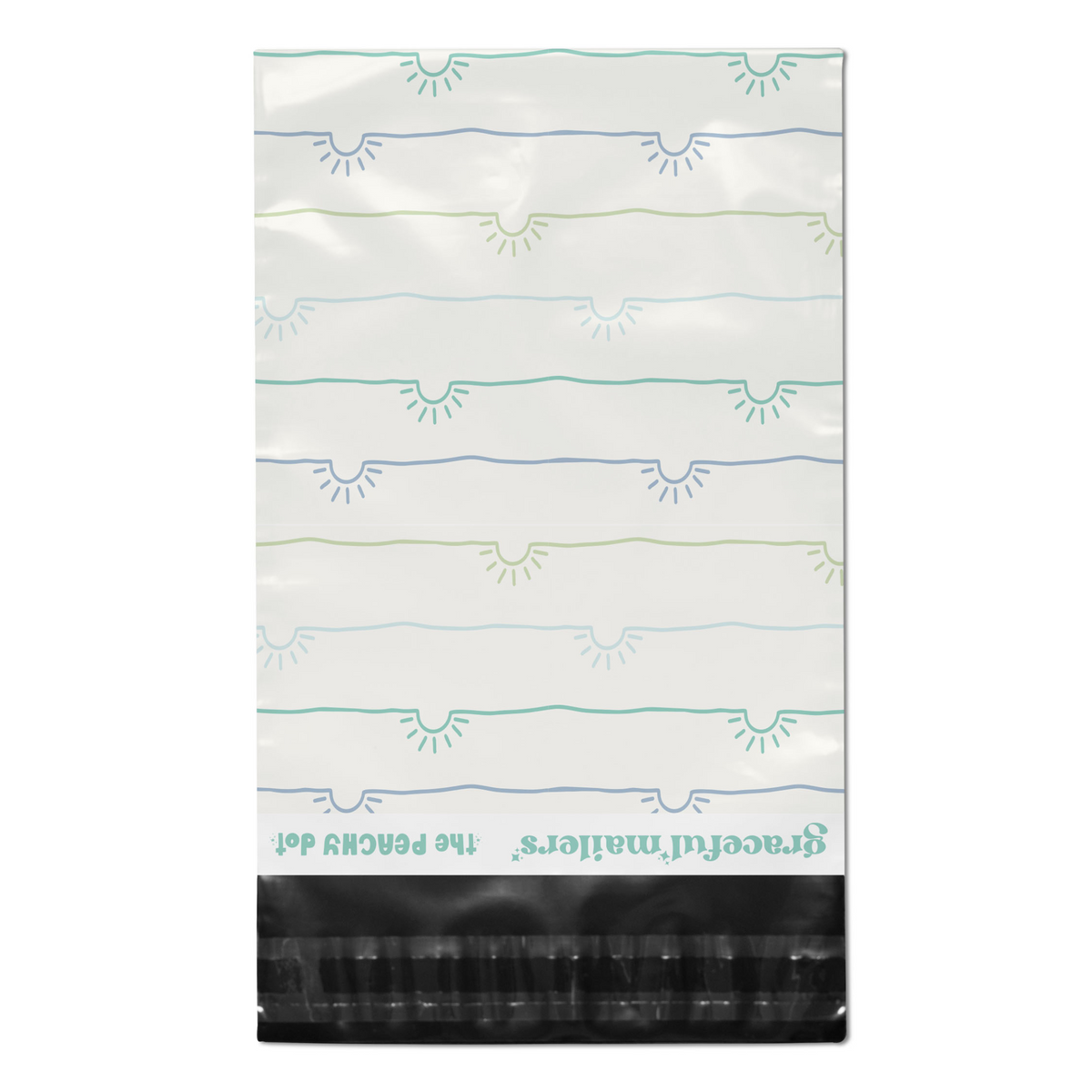 Blue Floral Poly Mailer 14.5x19 Poly Bag for Shipping Cute Mailers