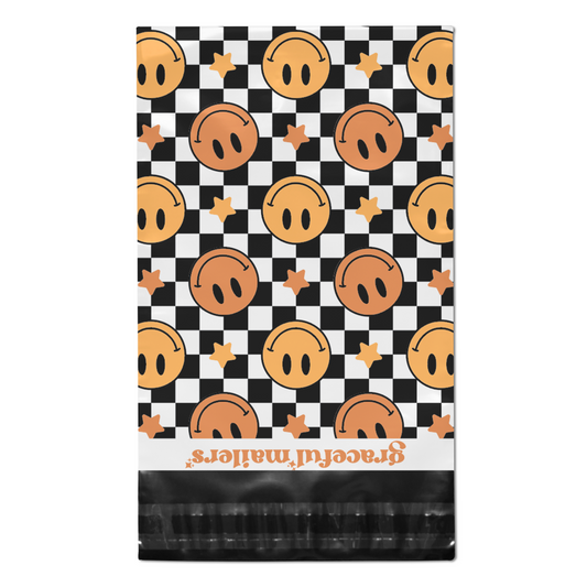 Orange Retro Smiley - 10x13 Poly Mailer