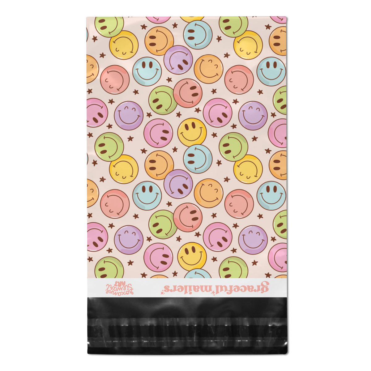 Happy Smiles 10x13 Poly Bag for Shipping Smiley Face Mailer Bags