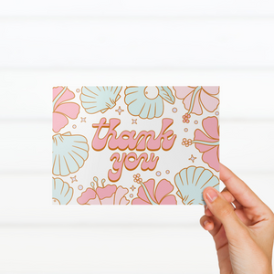Spring Shells 2.0 Thank You Note Cards