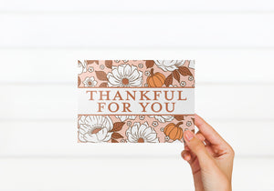 Fall Harvest Thank You Note Cards