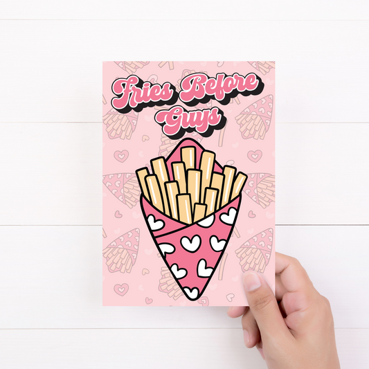 Fries Before Guys Thank You Note Cards