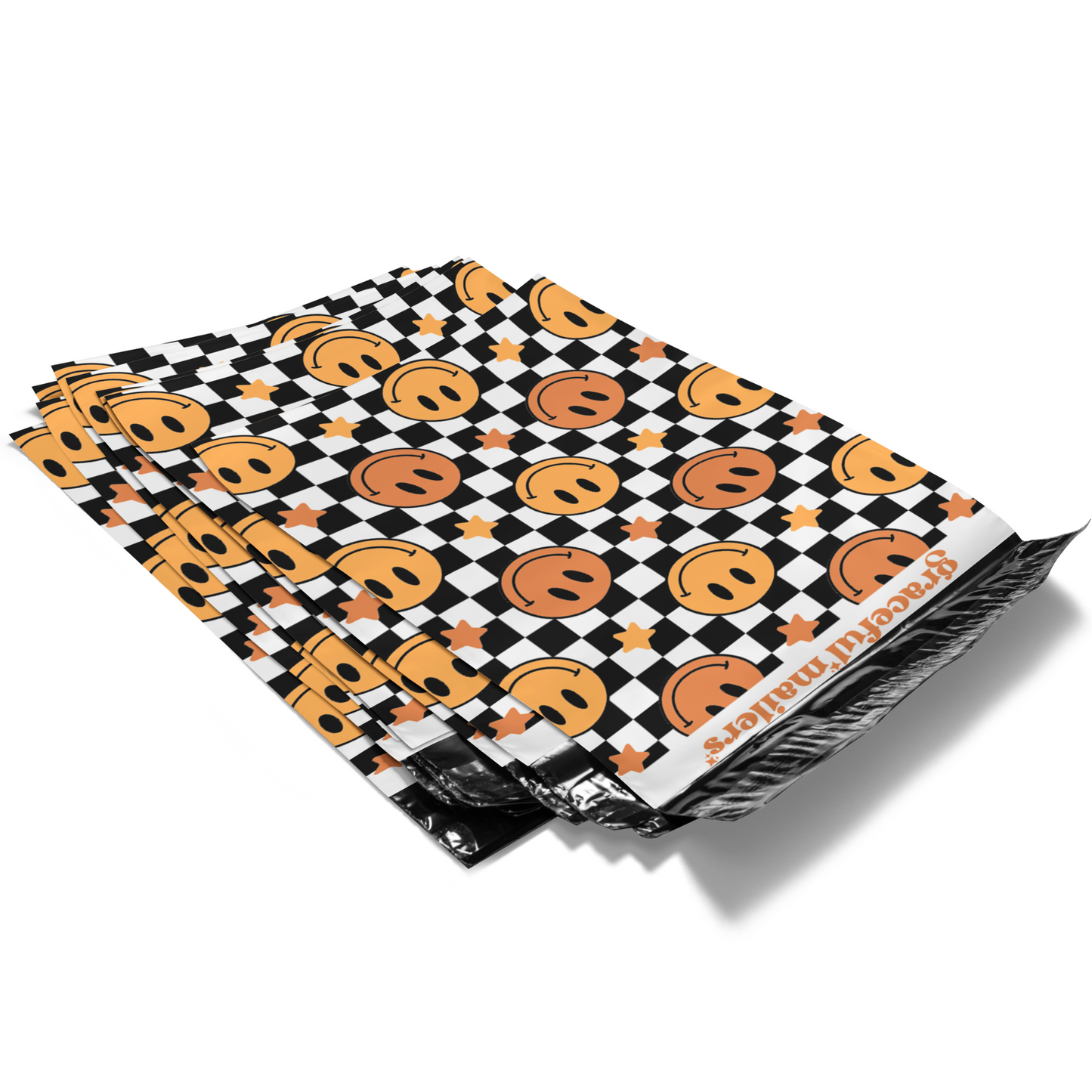 Orange Retro Smiley - 10x13 Poly Mailer