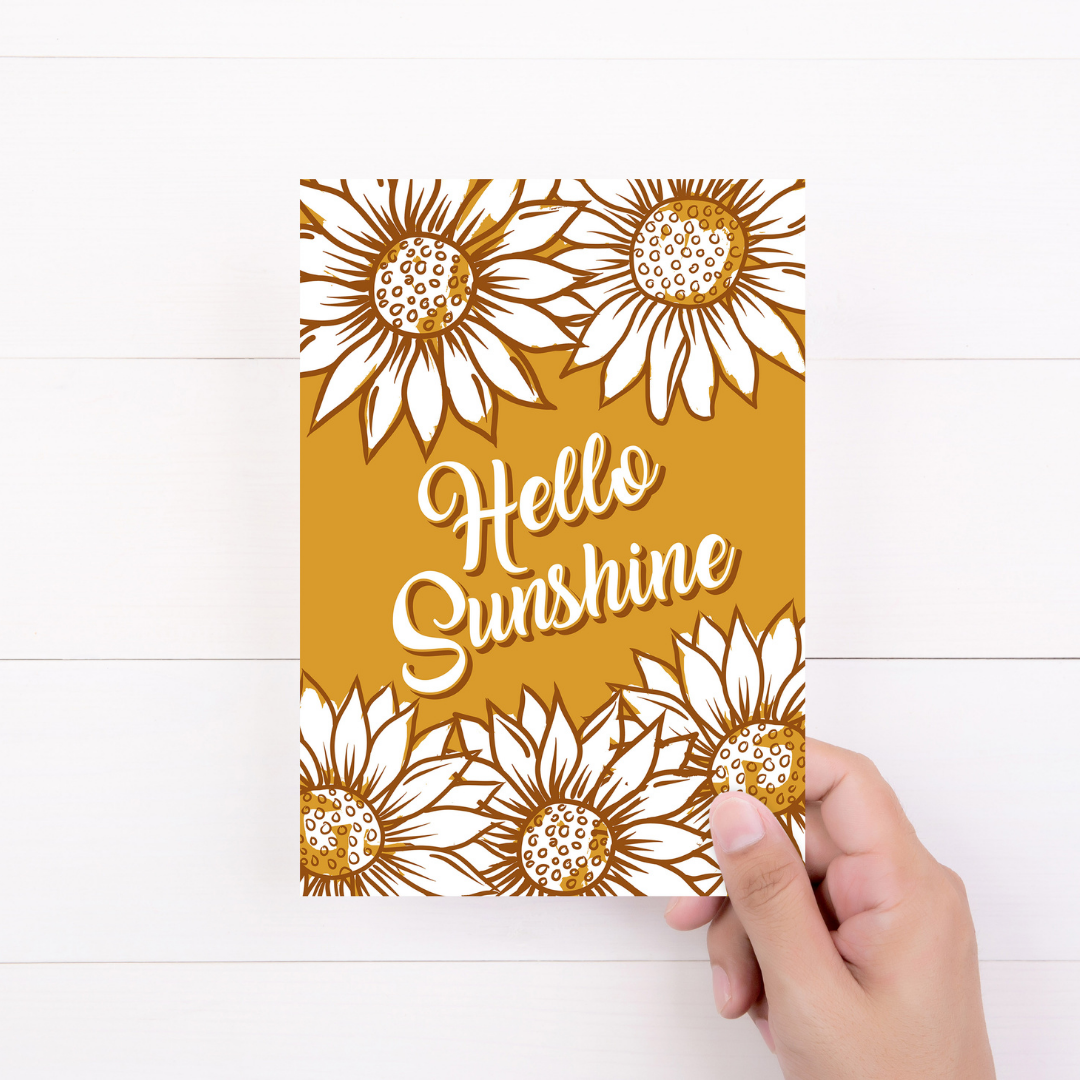 Sale! Golden Sunflower Thank You Note Cards