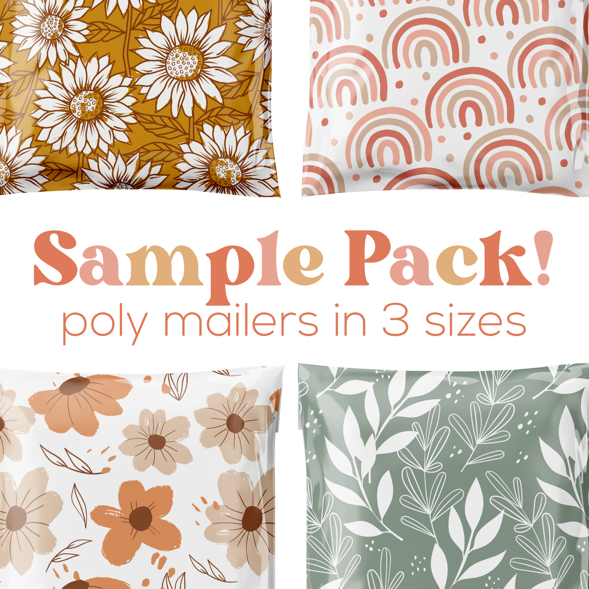 Sample Pack - 3 Poly Mailer Sizes