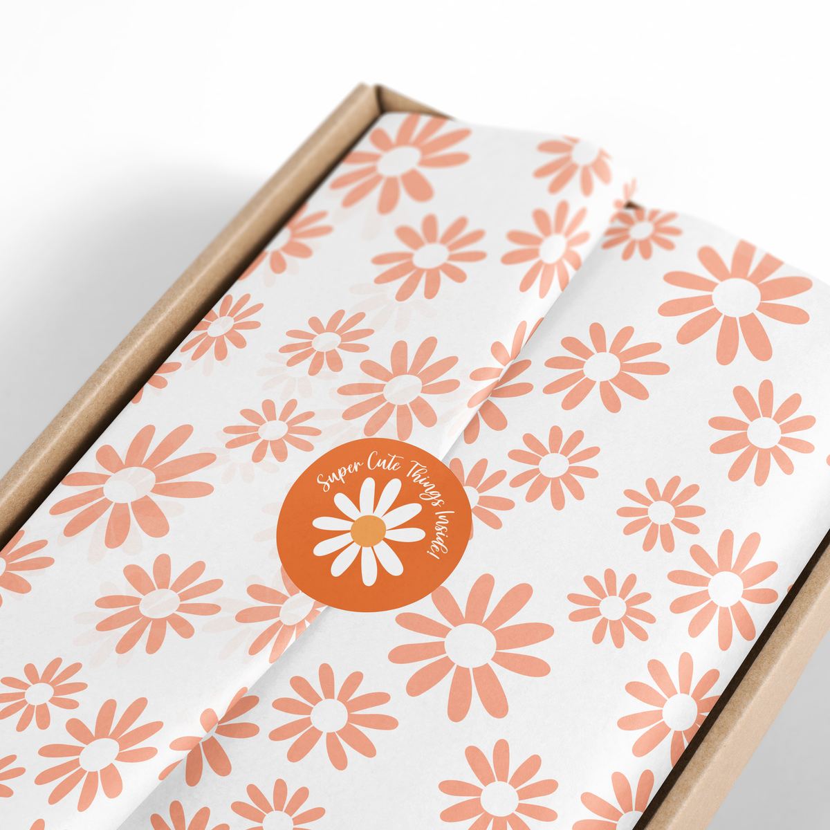 Daisy Berries Tissue Paper Graceful Mailers