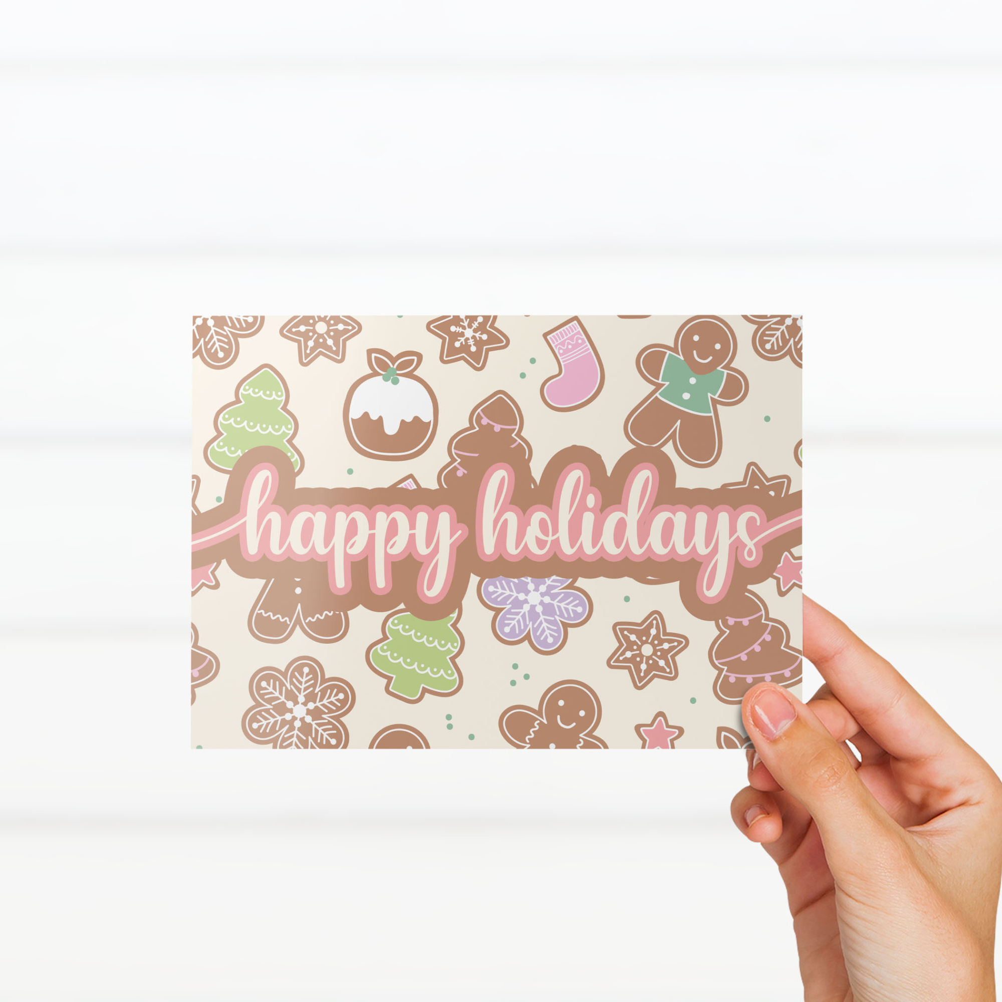 Gingerbread Thank You Note Cards